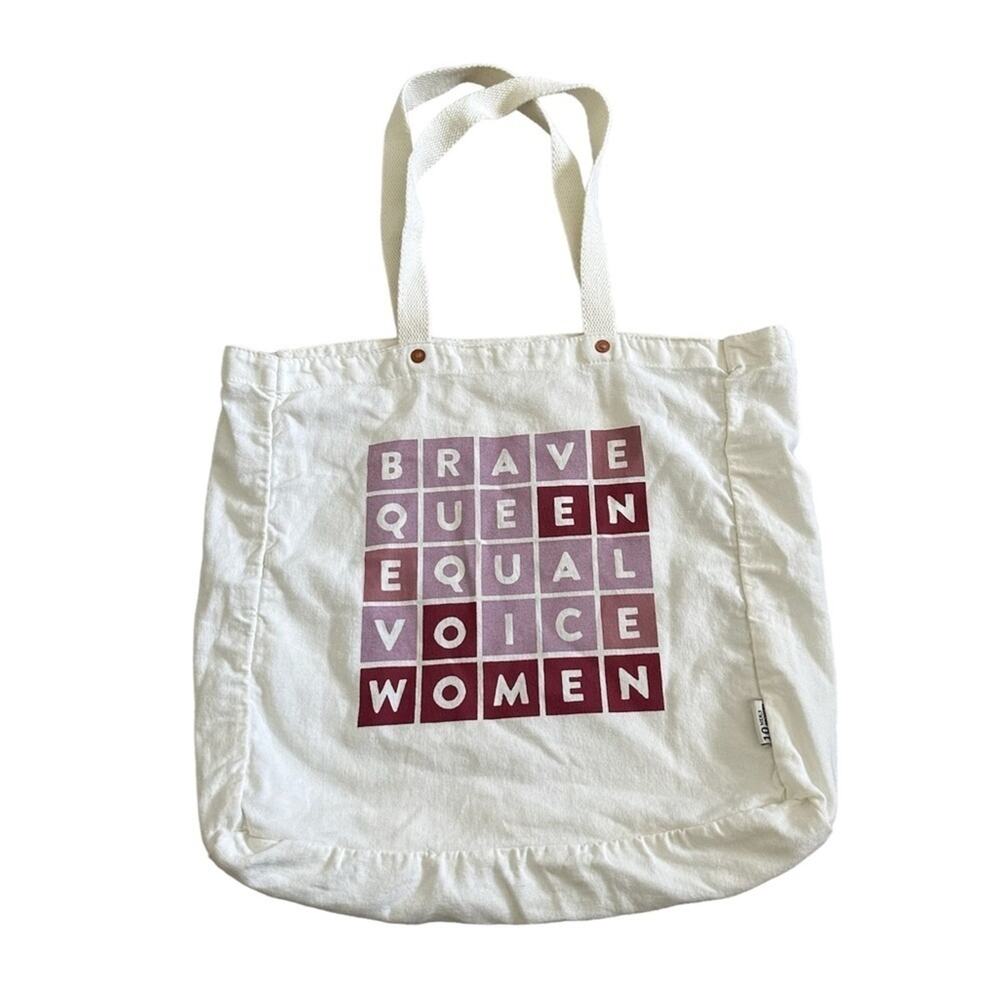 FEED Brave Queen Equal Voice Women Organic Cotton Tote Bag